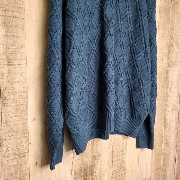 Norm Thompson Sweater. Teal/Blue. Cotton Blend. Men's XL NWOT - Picture 2 of 14